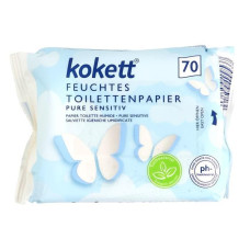 Вологий туалетний папір Kokett Sensitive 70 шт