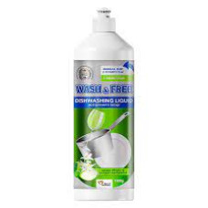 Засіб для миття посуду Wash&Free зелене яблуко і екстракт едельвейса 1000г