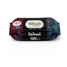 Волога серветка Wewi Dream парфумована 120шт чорна