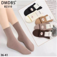 Шкарпетки "DMDBS" 2310 стрейч /cotton жіночі, р. 36-41 -асорті -(високі однотонні /кавовий мікс з ослабленою широкою гумкою) -уп. 10 шт