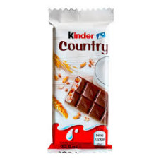 Шоколад Кіндер молочний з молочною начинкою та злаками Kinder Country, 23,5 г