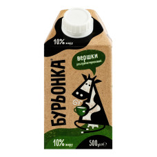 Вершки ультрапастеризовані Бурьонка 10% 500 г Вершки ультрапастеризовані Бурьонка 10% 500 г