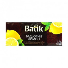 Чай чорний Batik Бадьорий лимон 1,5 г * 25шт