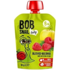 Пюре фруктове Bob Snail Яблуко-Малина для дітей від 6 місяців 90г
