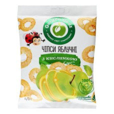 Чіпси яблучні з кислинкою Gadz м/в 40г