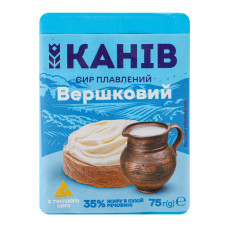 Сир 35% плавлений Вершковий Канів 1971 м/у 75г