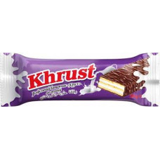 Вафельний батончик KBF Хруст молочний 25г Вафельний батончик KBF Хруст молочний 25г