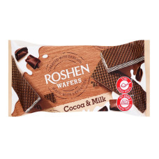 Вафлі Cocoa&Milk Wafers Roshen м/у 216г Вафлі Cocoa&Milk Wafers Roshen м/у 216г