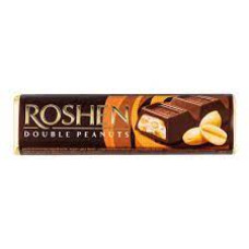 Батончик Roshen 39г молочно-шоколадний арахіс та арахісовий крем