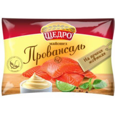 Майонез Провансаль 67% 190г  Щедро термін 09.07.25р