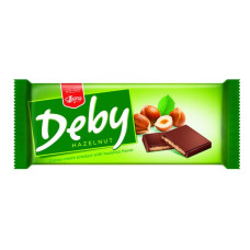 Плитка кондитерська ТМ Leona Deby какао з Горіховою начинкою 90г Плитка кондитерська ТМ Leona Deby какао з Горіховою начинкою 90г
