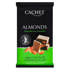 Cachet Шоколад Milk Chocolate Almonds Молочний Шоколад Мигдаль 300 г