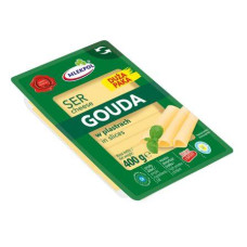 Сир Гауда Gouda Mlekpol нарізка слайсами 400 г Сир Гауда Gouda Mlekpol нарізка слайсами 400 г