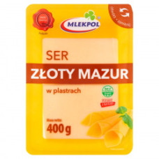 Сир Mlekpol Złoty Mazur шматочками 400 г Сир Mlekpol Złoty Mazur шматочками 400 г