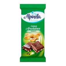 Alpinella молочний шоколад з арахісом 90г