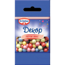 Посипка цукрова Перли мікс 10 г Dr. Oetker