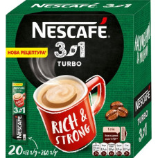Кава розчинна Nescafe 3в1 Turbo 13гр*20стіків