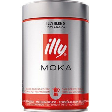 Кава ILLY Moka для турки, гейзерної кавоварки мелена 250 г ж/б