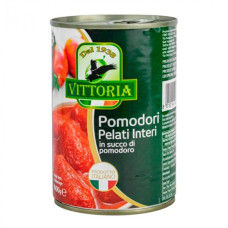VITTORIA POLPA DI POMODORO 400Г ПОМІДОРИ ЦІЛІ З/Б
