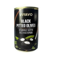 Маслини VIYAVO чорні без кісточки ж/б 280 г.