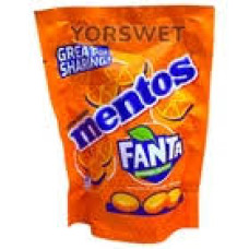 Драже жувальне Mentos Fanta Orange Flavour зі смаком апельсинової Fanta 160 г