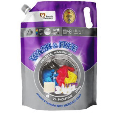Універсальний гель для прання WASH & FREE Жасмін та Лаванда з Марсельським милом 2 л