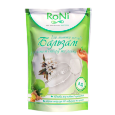 Бальзам для миття посуду дой-пак з ароматом імбиру та лайма 450 мл, ТМ Роні