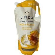 Рідке мило Linda Мед з молоком дой-пак 1 л Рідке мило Linda Мед з молоком дой-пак 1 л