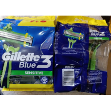 Одноразові станки Gillette Blue 3 Sensitive, 12шт